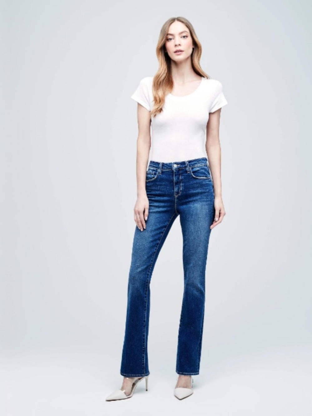 L'AGENCE Oriana High Rise Straight in Dark Wash - 31